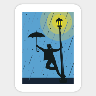 singing in the rain Sticker